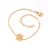 Simple Trendy Charm Bracelets for Women - Stainless Steel Infinity 8 Snowflake Hamsa Hand Tiny Chain Jewellery - The Jewellery Supermarket