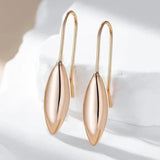 New Unusual Hollow Flower 14K Filled Rose Gold  Long Drop Earrings - Trend Geometric Daily Fashion Jewellery