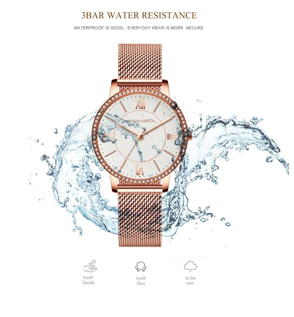 New Luxury Brand Classic Luxury Rhinestone Diamonds Ladies Watches Japanese Movement Women Dress Watches Gift Set