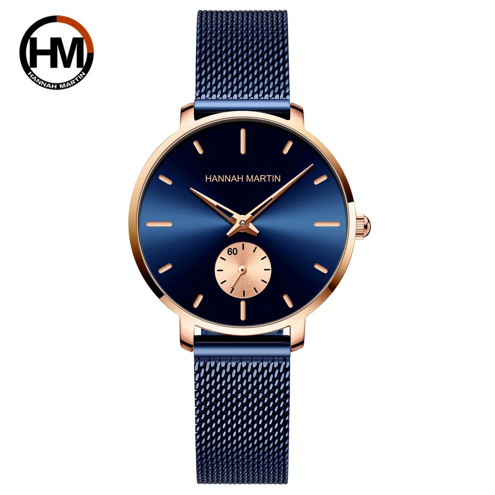 New Rose Gold Tone Elegant Stainless Steel Lady's Watch. Adjustable Multi Function Movement Quartz Wristwatches