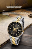 Luxury Maserati Watches Men's Luxury Fashion Trends in Europe and America Luminous Gold Steel Strap. Ideal Present
