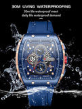 Top Brand Luxury Square Quartz Men's Watches - Waterproof Luminous Chronograph Watches for Men - The Jewellery Supermarket