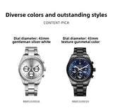 Original Maserati Blue Gold Men's Luxury Gold Fashion Trend Dial European and American Business watch