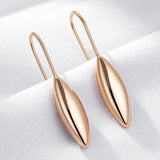 New Unusual Hollow Flower 14K Filled Rose Gold  Long Drop Earrings - Trend Geometric Daily Fashion Jewellery