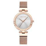 Luxury Dial Quartz Movement Stainless Steel Mesh Strap Fashion New Womens Watch Elegant Original Women Watches