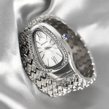 Luxury Snake Watches for Women  Top Brand Stainless Steel Creative Quartz Fashion Lady Dress Jewellery Wristwatches