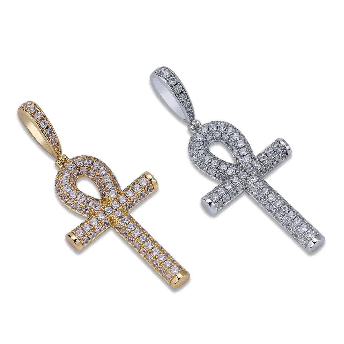 Dazzling Hip Hop Moissanite Diamonds Cross Pendants For Men And Women - Silver Trendy Gift Jewellery - The Jewellery Supermarket