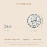 Lovely Round 0.1 CT Moissanite Diamonds Stud Earrings For Women - Sterling Silver Original Moissanite Fine Jewellery - The Jewellery Supermarket