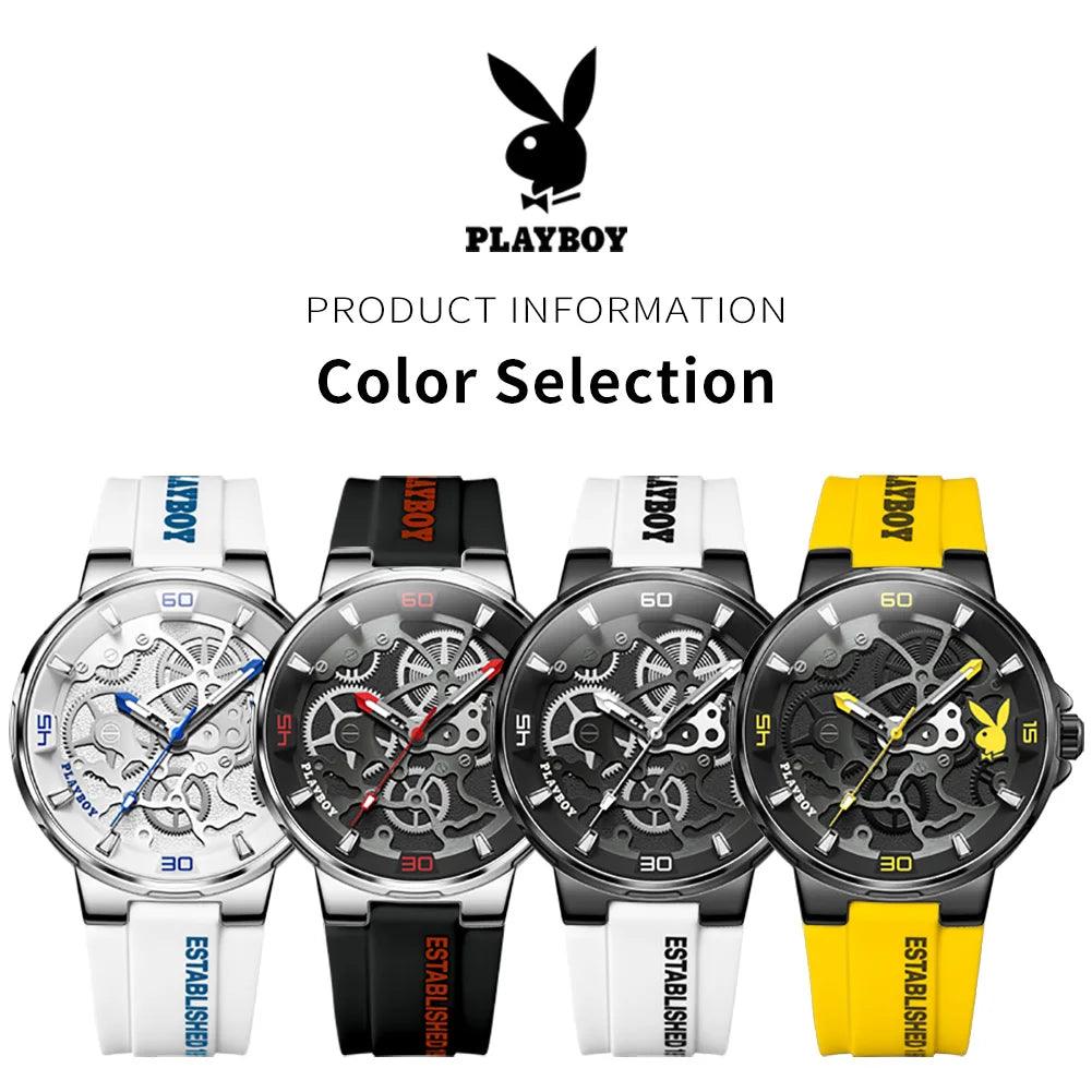 Luxury Brand Casual Fashion Luxury Quartz Watch for Men Luminous Waterproof New Silicone Strap Wristwatch