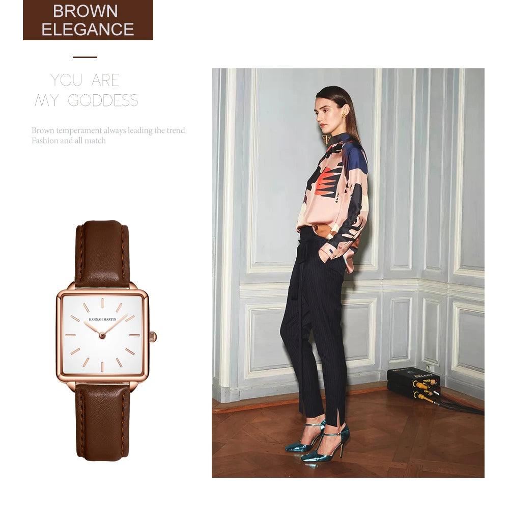 Simple Design Top Brand Stainless Steel Strap Quartz Ladies Watch - 3ATM Waterproof Multifunctional Women's Watches