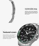 High Quality Maserati Waterproof Men's Business High-grade Green Water European and American Dial Quartz Watch