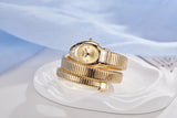 Unique Design Snake Watches for Women - Luxury Stainless Steel Quartz Fashion Lady Dress Jewellery