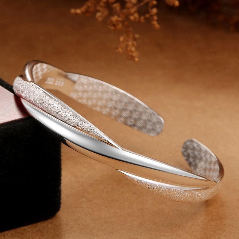Fashion 925 Sterling Silver Lucky Beads charm Bangles For Women - Charm Bracelets Luxury Designer Jewellery - The Jewellery Supermarket
