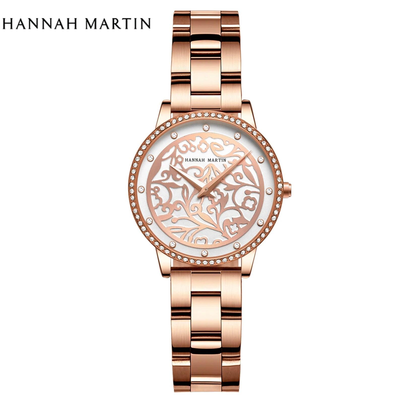 Elegant Top Layer Cowhide or Stainless Steel Strap Luxury Watch Quartz Movement 3ATM Waterproof Ladies Watches