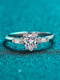 Fabulous Heart-shaped GRA Moissanite Diamonds Sterling 925 Silver Simple Marriage Proposal Fine Jewellery