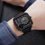 Trendsetter Casual 2 Display Chrono Hipster Waterproof Steel Bracelet Back Light Analog Digital Sport Watches - The Jewellery Supermarket
