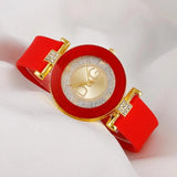 Luxury Brand Ladies Watches - White Silicone Diamond Letter Waterproof Digital Quartz Wrist Watches For Women - The Jewellery Supermarket