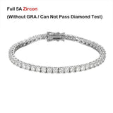 Sparkling 0.1ct 3mm D VVS1 Moissanite Diamonds Bracelet with GRA -  Sterling Silver Wedding Party Fine Jewellery - The Jewellery Supermarket