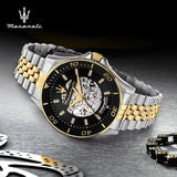 Maserati Sports Watch Men's Hollow Automatic Mechanical Fashion Perspective of European and American Watches