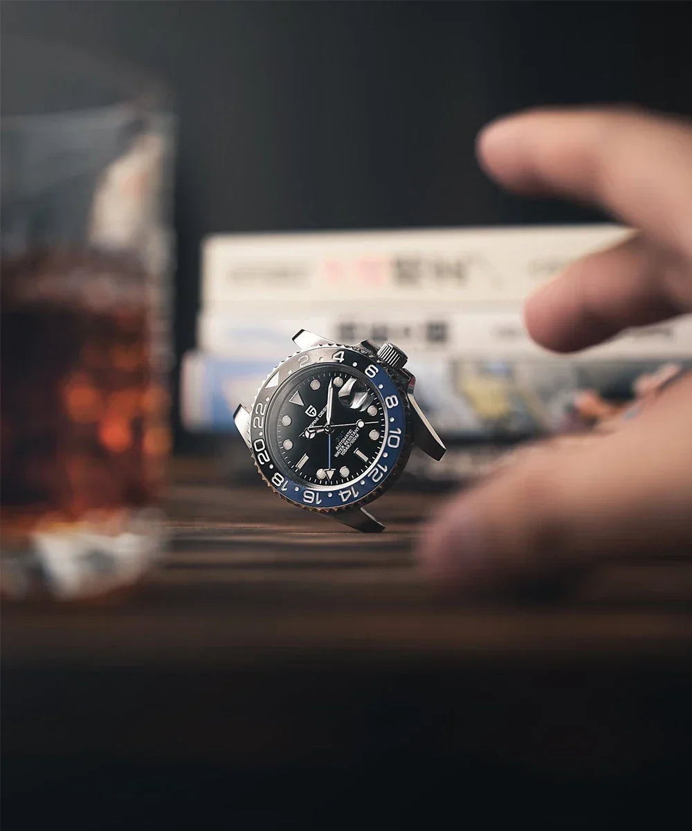 New Top Brand NH34 AR Coating Sapphire Glass Automatic Watch 100M Waterproof GMT Sports Mechanical Watches