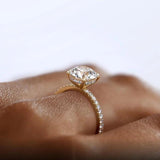 Amazing 925 Sterling Silver GRA Certified VVS1 D Color Moissanite Solitaire Wedding Engagement Fine Rings for Women