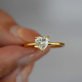 Terrific 1Carat Princess Cut Moissanite Solitaire Diamond Rings Silver 18K Gold Plated Wedding Engagement Jewellery