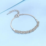 Superb 18K WGP Ideal Cut 4mm 2.7ct D Color High Quality Moissanite Diamonds Tennis Bracelet - The Jewellery Supermarket