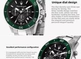 Maserati Original Green Water Ghost Trend Sports Watch Europe and America Style Authentic Quartz Wristwatch