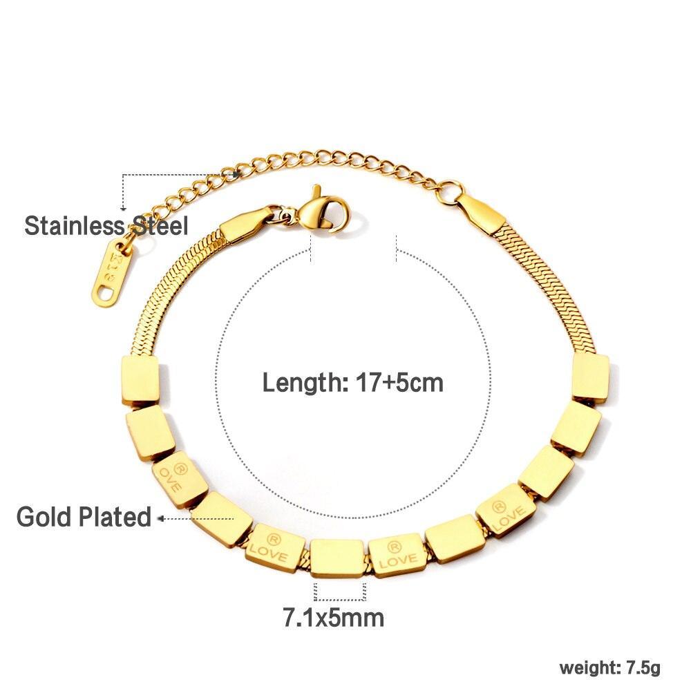 Fashion Star Heart Charm Layered Bracelets For Women -  Stainless Steel Paperclip Cuban Link Chain Jewellery - The Jewellery Supermarket