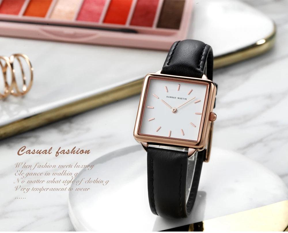 Simple Design Top Brand Stainless Steel Strap Quartz Ladies Watch - 3ATM Waterproof Multifunctional Women's Watches
