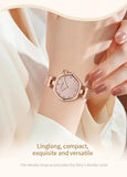 Luxury Elegant Brand Original Quartz Ladie's Watch Fashion Geometric Stainless Steel Mesh Belt Sports Watches