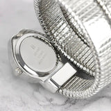 New Arrival Luxury Trendy Snake Design Winding Quartz Watches for Women - Fashion Bangle Bracelet Dress Watches