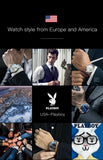 PLAYBOY Casual Simple Automatic Mechanical Men's Watches Original Waterproof Calendar High Quality Watch for Men