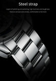 PLAYBOY Brand Skeleton Multifunction Automatic Mechanical Original Stainless Steel Fashion Luxury Watches for Men