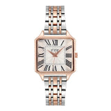 New Quality Fashion Roman Design Square Watches - Gold Plated Alloy Strap Luxury Ladies Quartz Wristwatches - The Jewellery Supermarket
