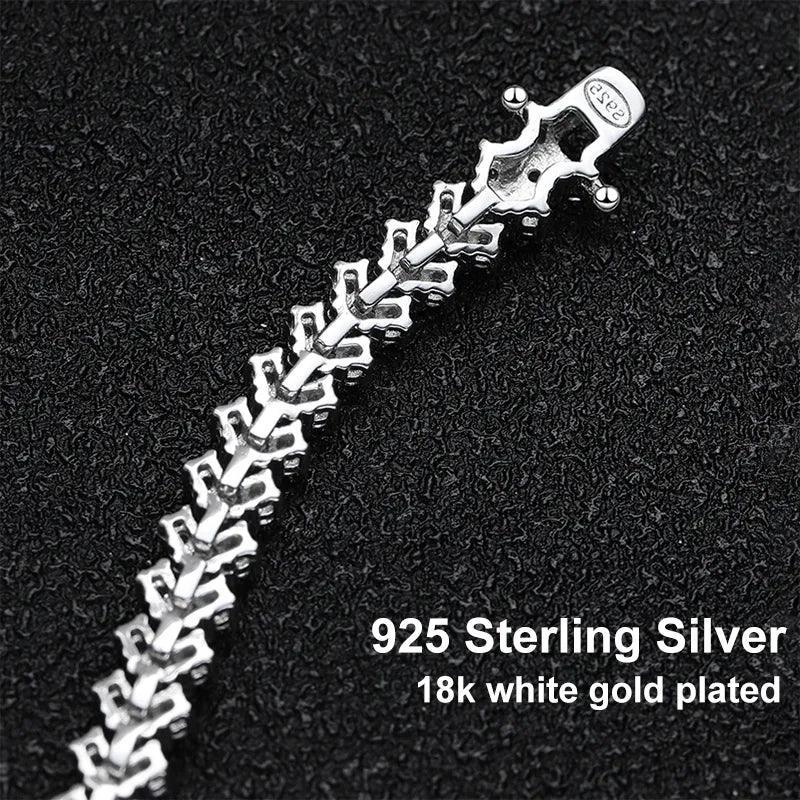 Graceful 18K WGP D Colour VVS1 Real Moissanite Diamonds Tennis Bracelets, Silver Moissanite Diamonds Jewellery - The Jewellery Supermarket
