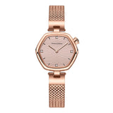 Luxury Elegant Brand Original Quartz Ladie's Watch Fashion Geometric Stainless Steel Mesh Belt Sports Watches