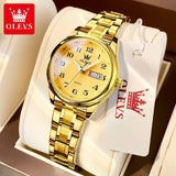 New Original Luxury Brand Stainless Steel Waterproof Quartz Women's Watches- Elegant Date Gift for Ladies