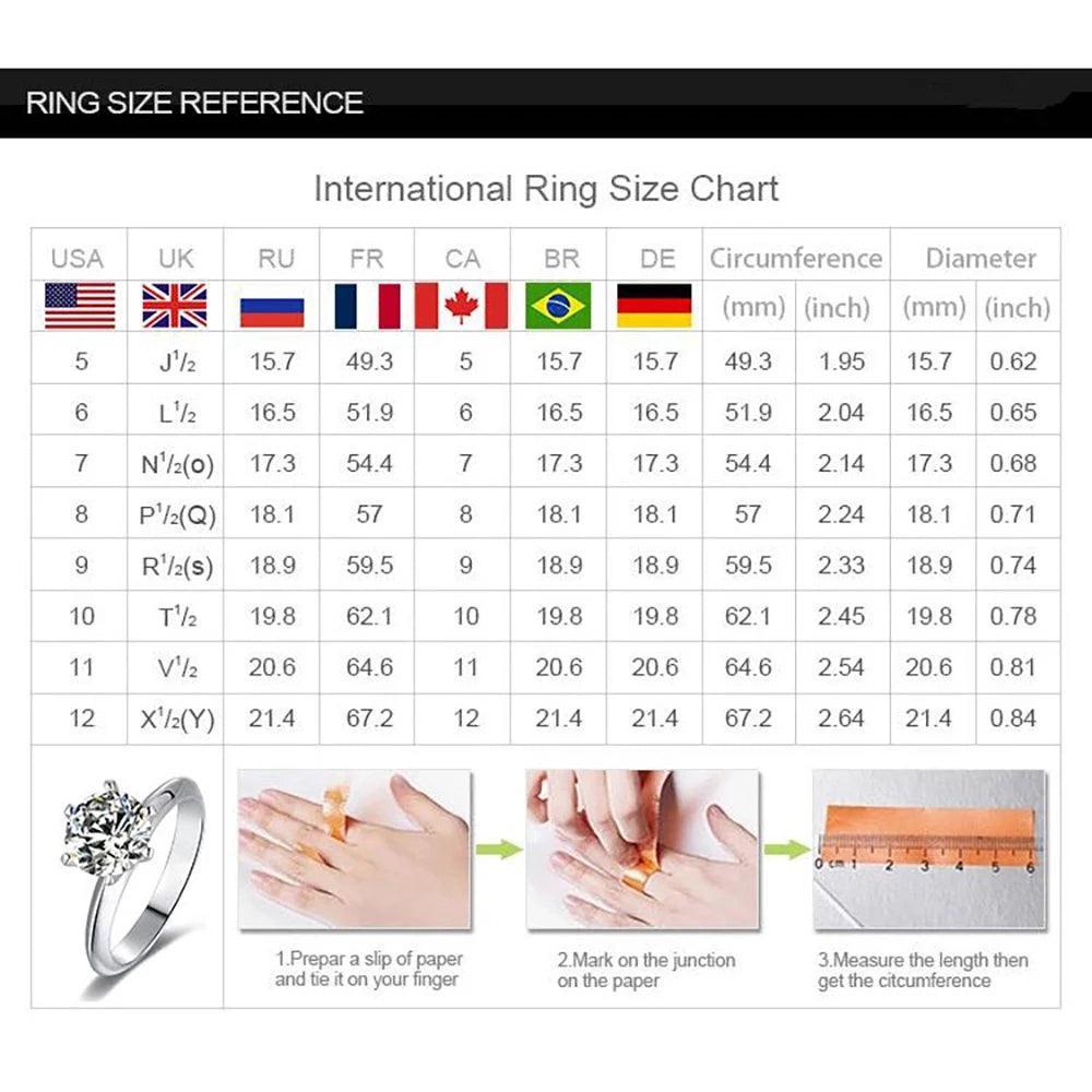 18K Gold Plated 3.5cttw VVS1 All Moissanite Diamonds Row Silver Wedding Engagement Fine Jewellery Rings Set - The Jewellery Supermarket