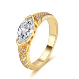 Angel's Eye Design 1CT 5*10MM VVS1 Moissanite Diamond Ring For Women Sterling Silver Engagement Wedding Jewellery