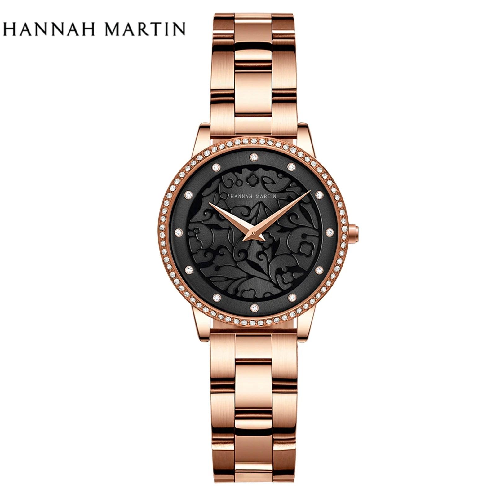 Elegant Top Layer Cowhide or Stainless Steel Strap Luxury Watch Quartz Movement 3ATM Waterproof Ladies Watches