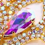 New Hollow Water Drop Rhinestone Bracelet Bangle for Women - Fashion Bangle Adjustable Jewellery