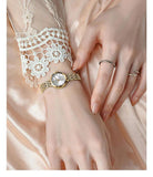 New 20mm Mini Gold Quartz Women's Watch - Fashion Lady Small Bracelet Chain Simple Ladies Watch - The Jewellery Supermarket