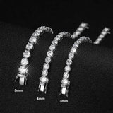 Terrific 18KGP GRA Certified VVS1 Full Moissanite Diamonds Tennis Bracelet - Silver Bracelet Fine Jewellery - The Jewellery Supermarket