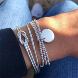 Bohemian Charm Bracelets for Women - Fashion Multilayer Beaded Chain Bracelets Set Jewellery - The Jewellery Supermarket