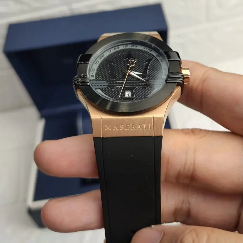 Maserati Fashion Multifunctional Big Trident Europe and United States Watch Luxury Authentic Waterproof Wristwatch