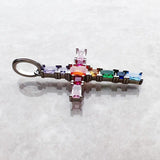 Brand New Pendant Cross with Colourful AAA Cz Crystals 925 Sterling Silver Bohemian Fine Jewellery Gift For Women - The Jewellery Supermarket