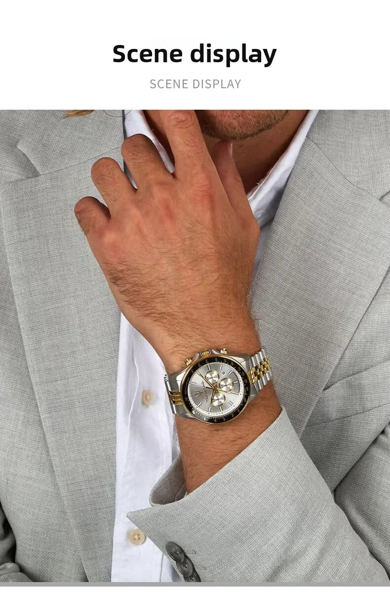 Original Maserati Sports Watches European and American Fashion Multifunctional Luxury, Precision Italian Style Watch