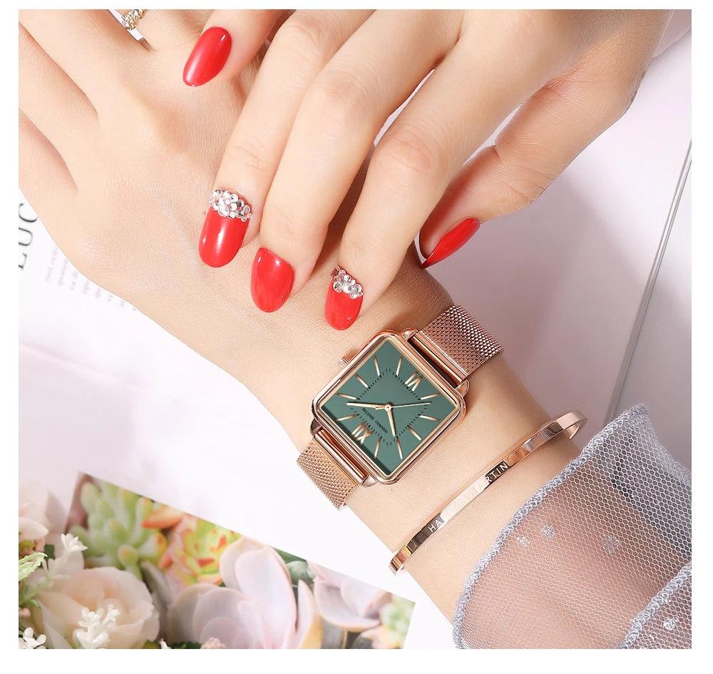 Elegant Fashion Luxurious Top Brand New Quartz Movement Wristwatches 3ATM Waterproof Women's Casual Watches