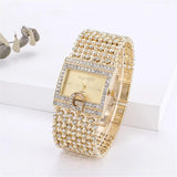 Classic Square Gold Women Watches High-end Temperament Ladies Dress Bracelet Watch Luxury Diamonds Quartz Wristwatch Montre - The Jewellery Supermarket